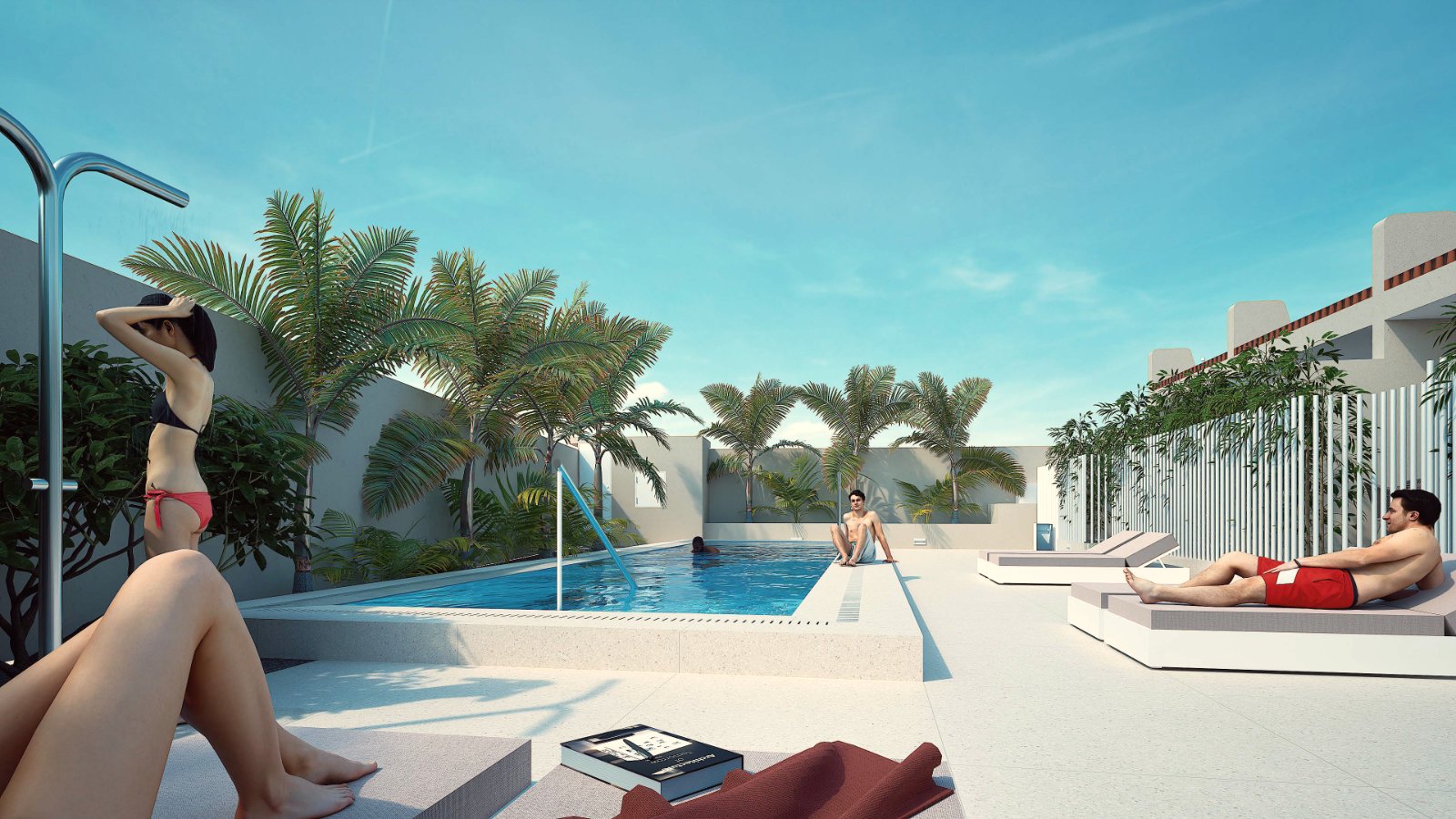 Piscina y zona común